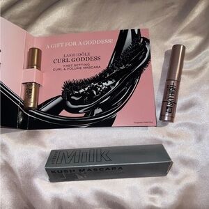 Mascara bundle-Lancôme, maybelline sky high, milk makeup kush mascara